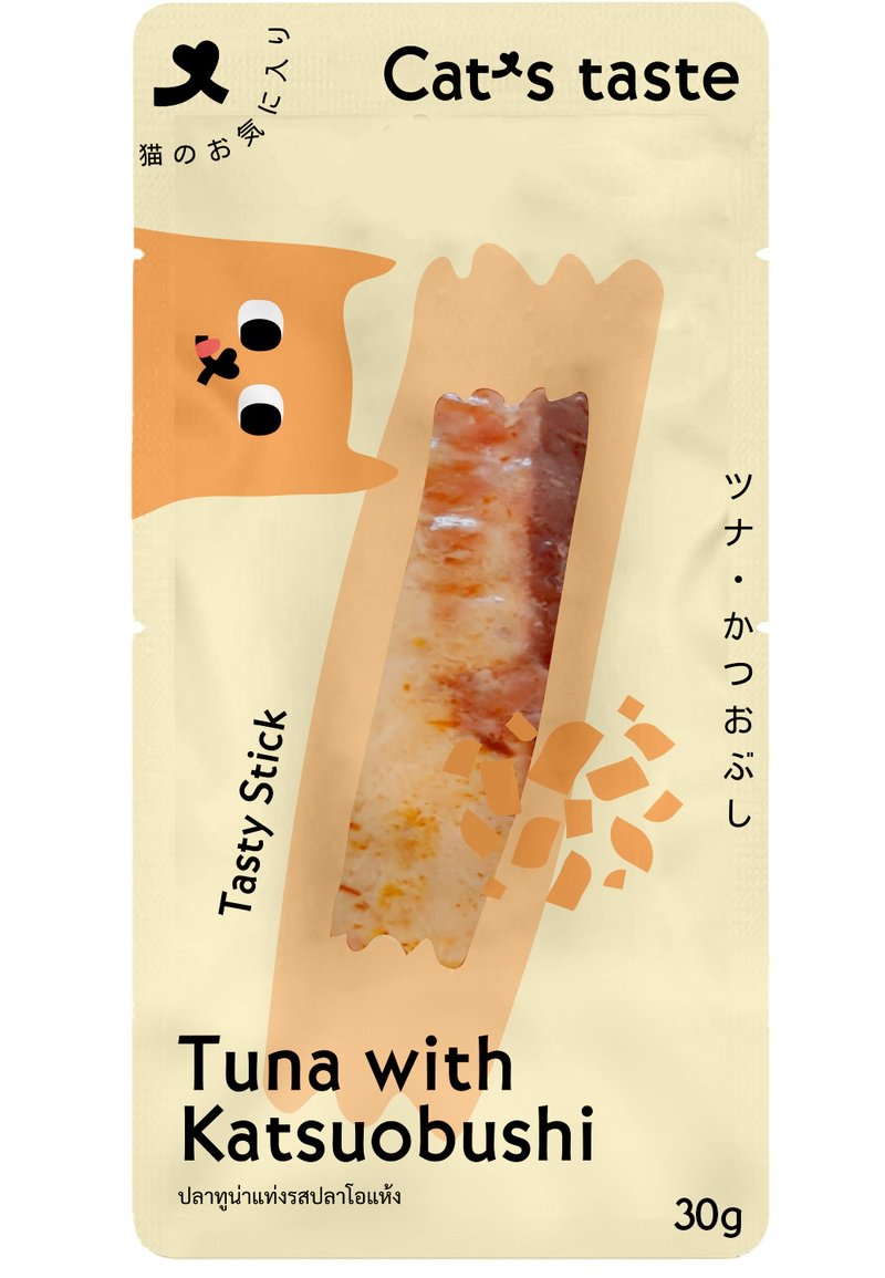 Cat's Taste Tuna and bonito flavored fish stick snacks - ขนมคบเคี้ยว - อาหารสด 