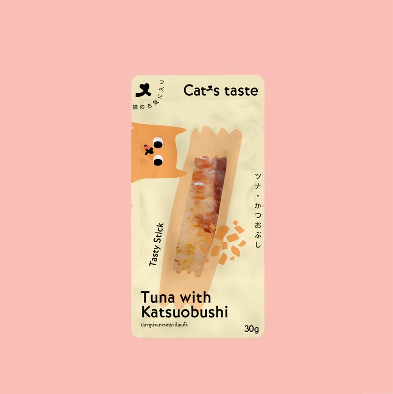 Cat's Taste 吞拿魚鰹魚風味魚肉棒小食 - 寵物零食/肉乾 - 新鮮食材 