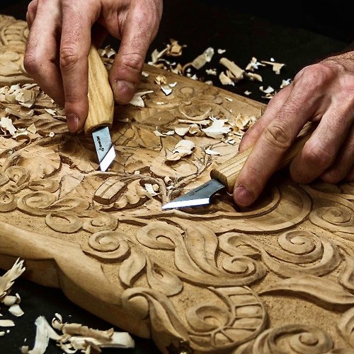 BeaverCraft 小海貍 DIY 手作雕刻材料包-花紋(Chip Carving)