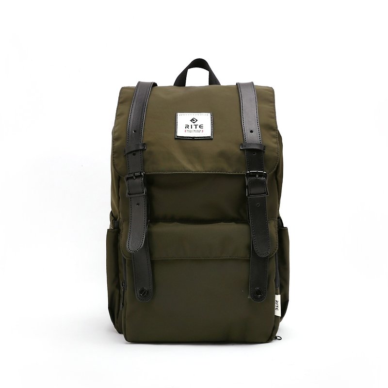 [Twin Series] 2018 Advanced Edition - Traveler Backpack (Large) - Army Green - กระเป๋าเป้สะพายหลัง - วัสดุกันนำ้ สีเขียว