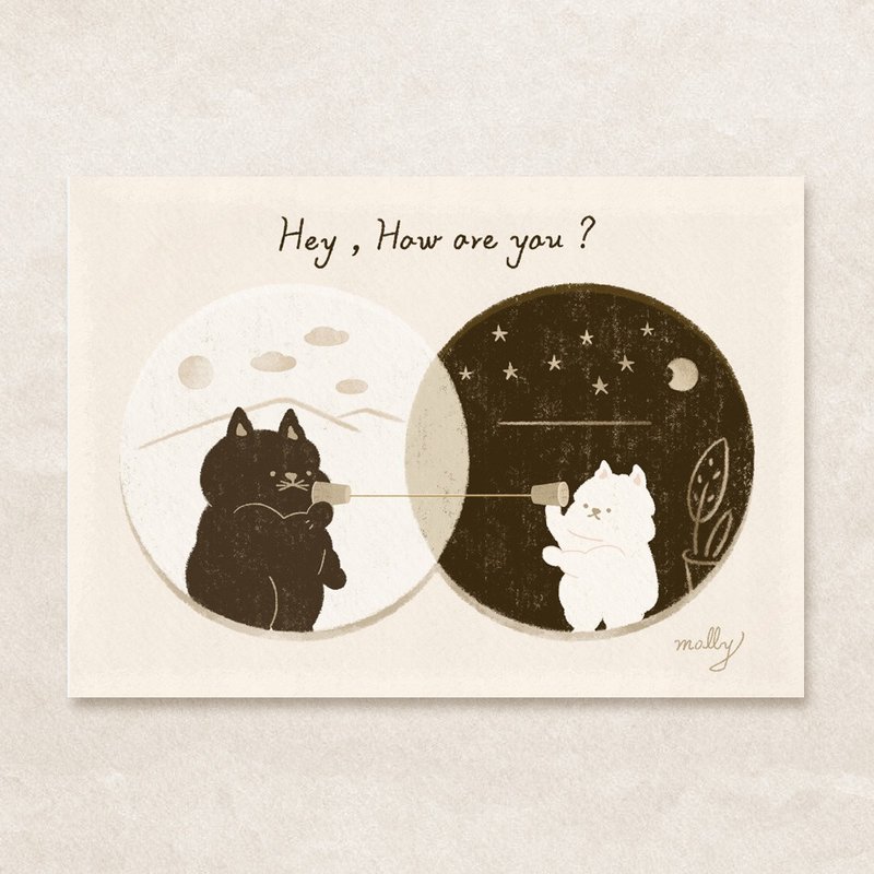 postcard-問候卡 - 卡片/明信片 - 紙 銀色