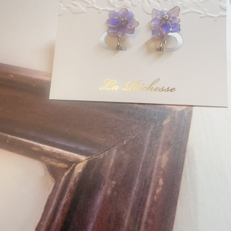 Hydrangea Earrings - Earrings & Clip-ons - Other Materials 