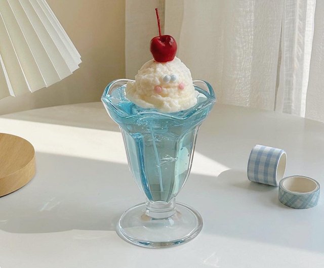 サマーソーダキャンドル：昭和アイスクリームソーダの香りのキャンドル
