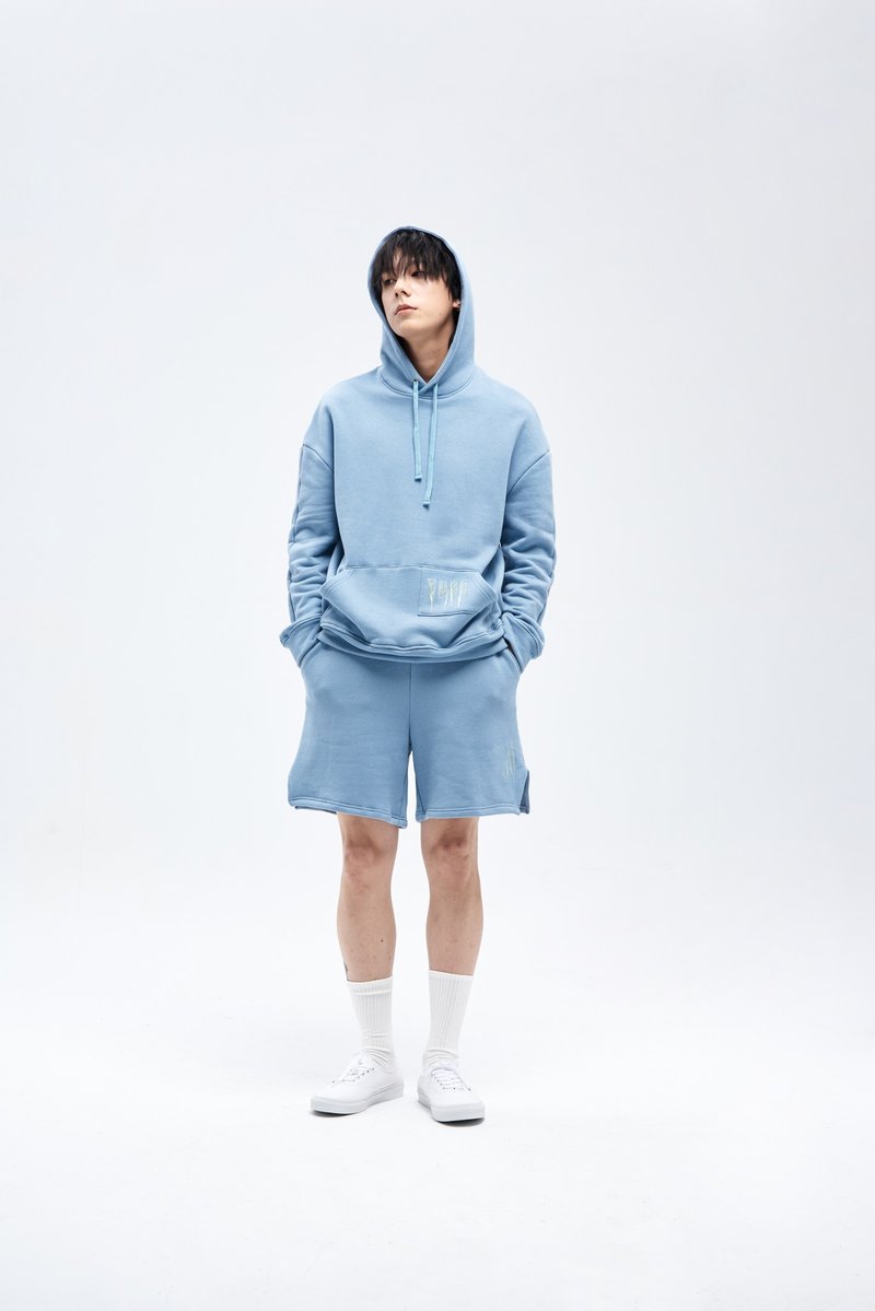 Japanese Cotton Soft Cotton Shorts - Sky Blue - กางเกงขาสั้น - ผ้าฝ้าย/ผ้าลินิน 