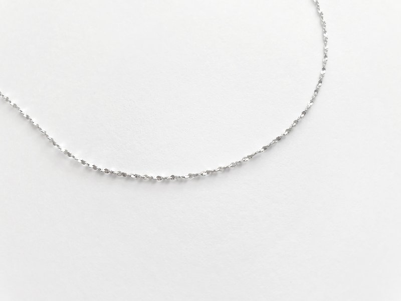 Minimalist/ SV925 Shiny Galaxy Chain Choker Necklace, Adjustable - Necklaces - Sterling Silver Silver