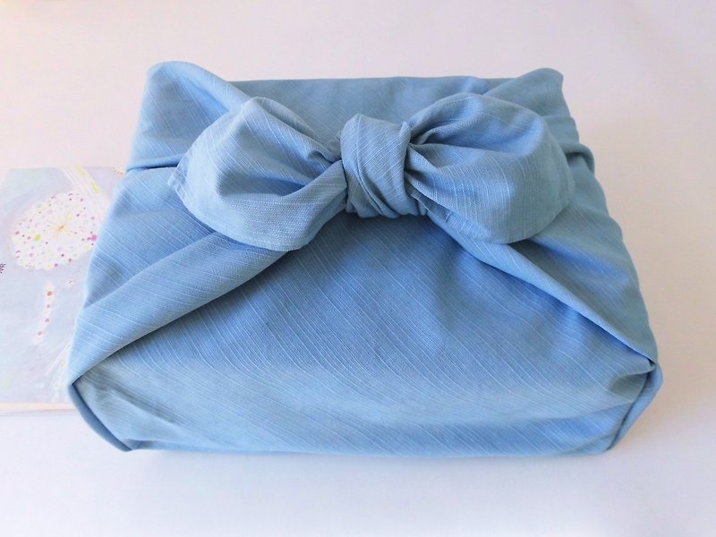 Indigo dyeing, pongee-style cotton, large format, furoshiki_C Mizuasa Aoi - อื่นๆ - ผ้าฝ้าย/ผ้าลินิน สีน้ำเงิน