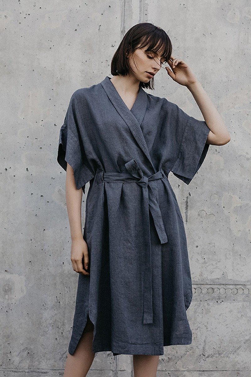 Linen Dress Motumo – 18S3 - ชุดเดรส - ลินิน 
