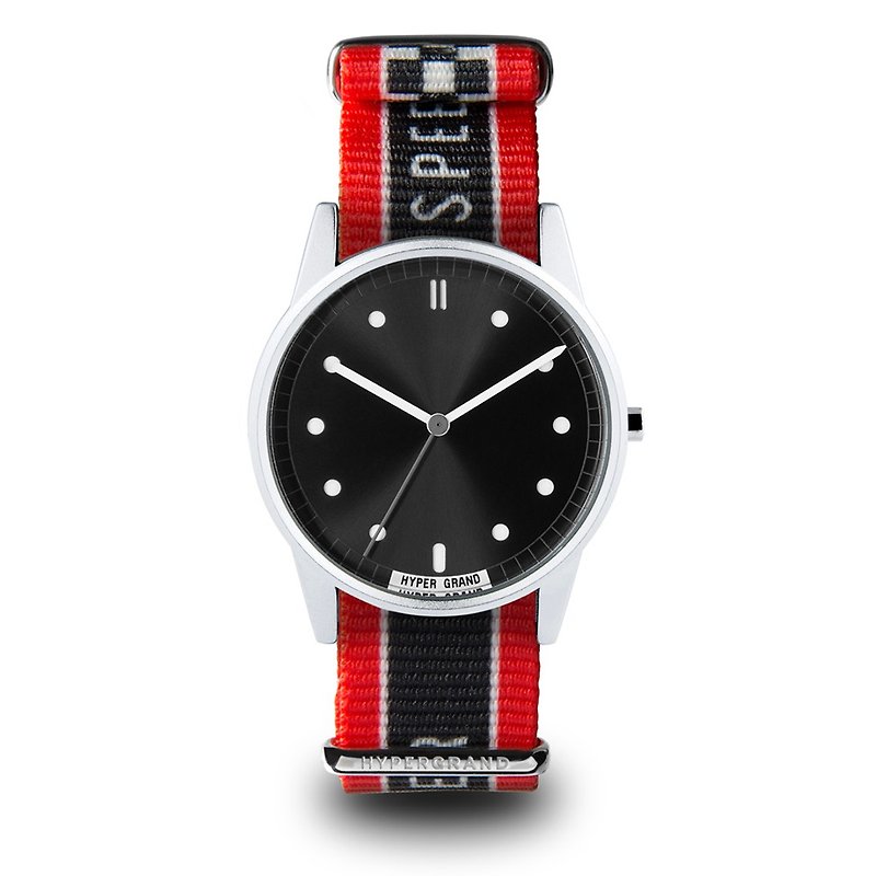 HYPERGRAND-01 Basic Series-WARP RACE RED Red Checkered Flag Watch - Men's & Unisex Watches - Other Materials Red