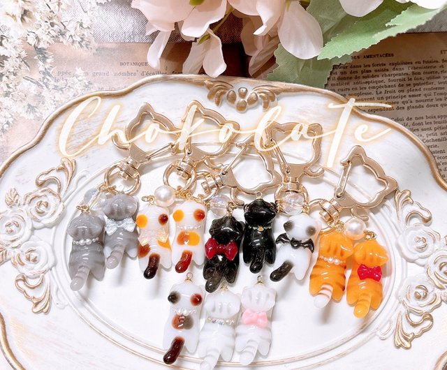 オーダーメイド/写真から制作）立体猫キーホルダー カスタムギフト