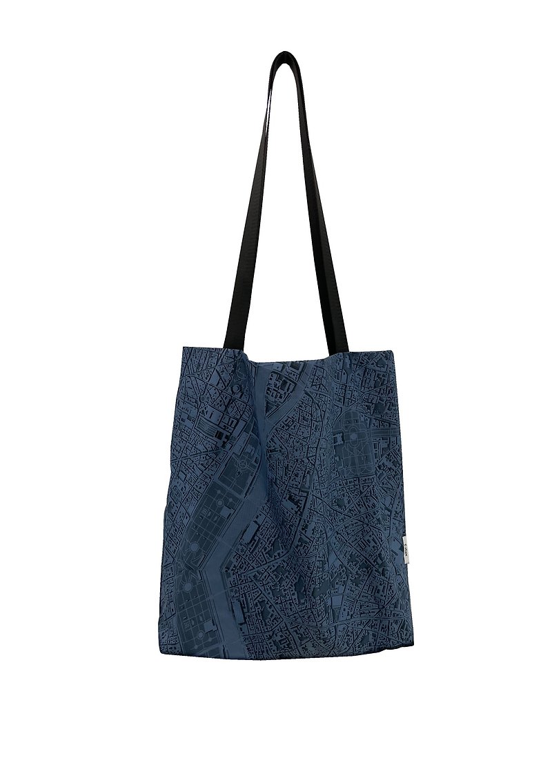 Unisex Minimalist Carry/Shoulder Strap Tote Bag - Messenger Bags & Sling Bags - Eco-Friendly Materials Blue