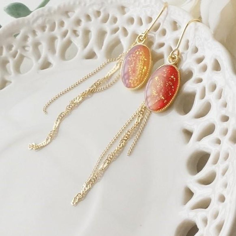 Autumn leaves color ☆ * :. Earrings / Clip-On - Earrings & Clip-ons - Other Metals Orange