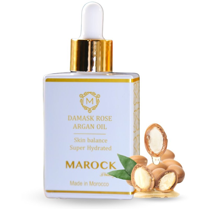 PURE MOROCCAN DAMASK ROSE ARGAN OIL - Essences & Ampoules - Other Materials White