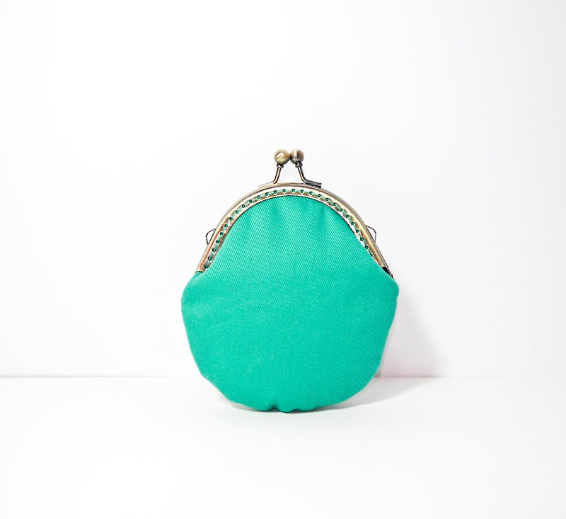 Full. Mouth gold package / green - Coin Purses - Other Materials Green