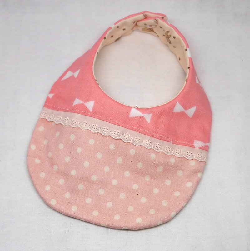 Japanese Handmade 8-layer-gauze Baby Bib - ผ้ากันเปื้อน - กระดาษ สึชมพู