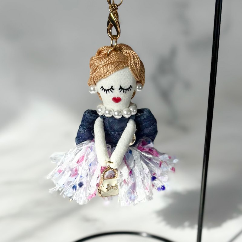 【releve doll】 bag charm - Charms - Cotton & Hemp Blue