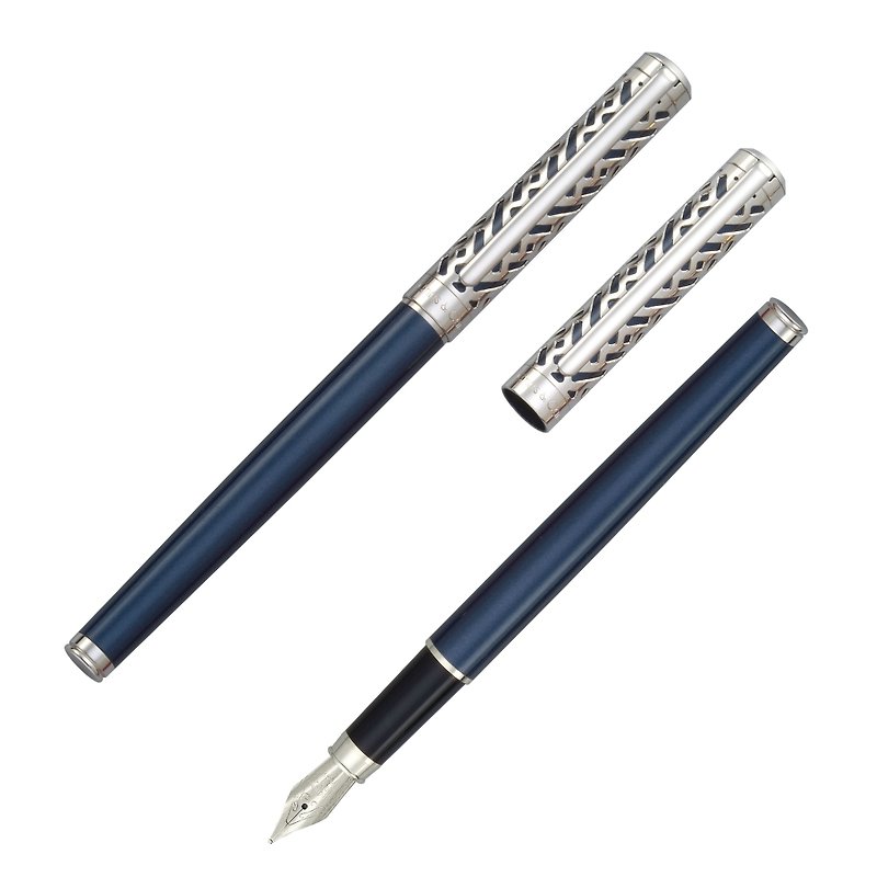 Creator Creator series (gift lettering) / pearl blue pen - Fountain Pens - Other Metals Blue