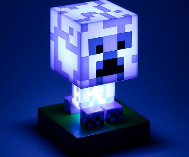 BRAND NEW] Minecraft Logo Light Phase On Pulsing Creeper Christmas Present
