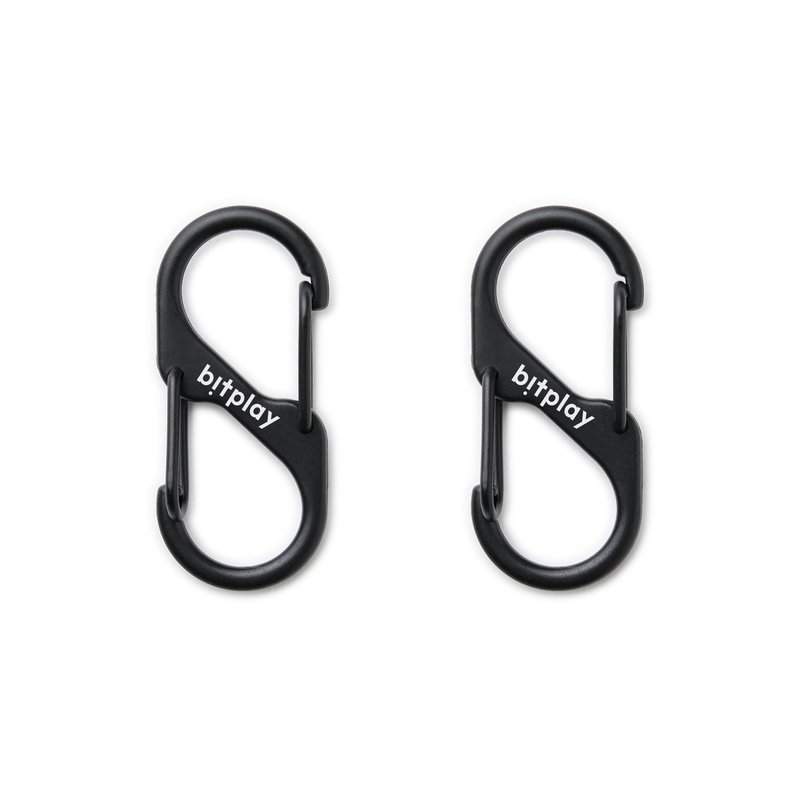 【bitplay】S-shaped carabiner 2 pieces - Parts, Bulk Supplies & Tools - Other Materials Black