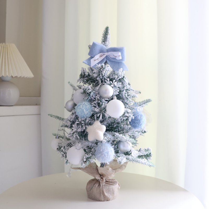 Blue Christmas tree DIY material package Christmas tree exchange gift Christmas gift simulation tree - Plants & Floral Arrangement - Plants & Flowers Blue