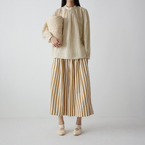 ATELIERSOMEPIECE Kincha Sillk&Cotton Divided Skirt
