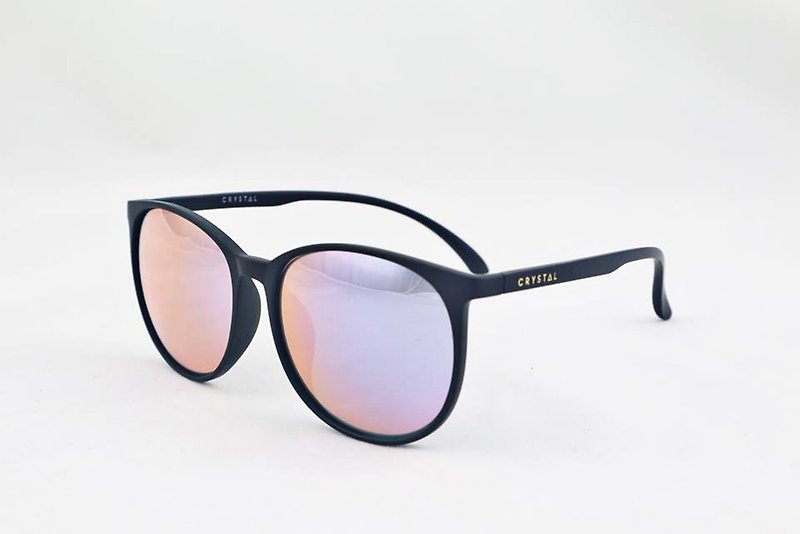 CRYSTAL SUNGLASSES│Classic Classic│Crystal Mirror│Sunglasses│Sunglasses - Sunglasses - Plastic Black