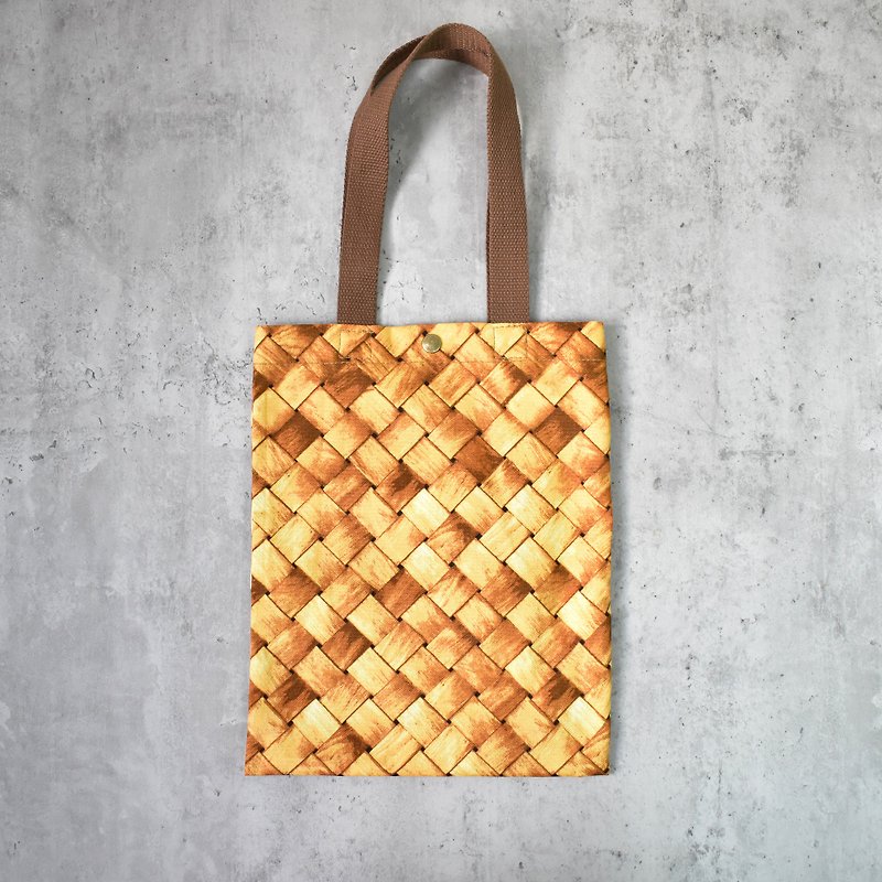 Handmade Sweet Pattern Petit Tote Bag/Small Tote - Handbags & Totes - Cotton & Hemp Khaki