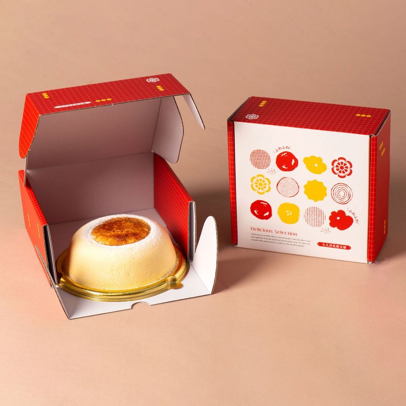 [Jiujiujin] Cloud Set-5 inches of sky cheese + 5 pieces of square cheese + caramel brûlée - เค้กและของหวาน - วัสดุอื่นๆ 