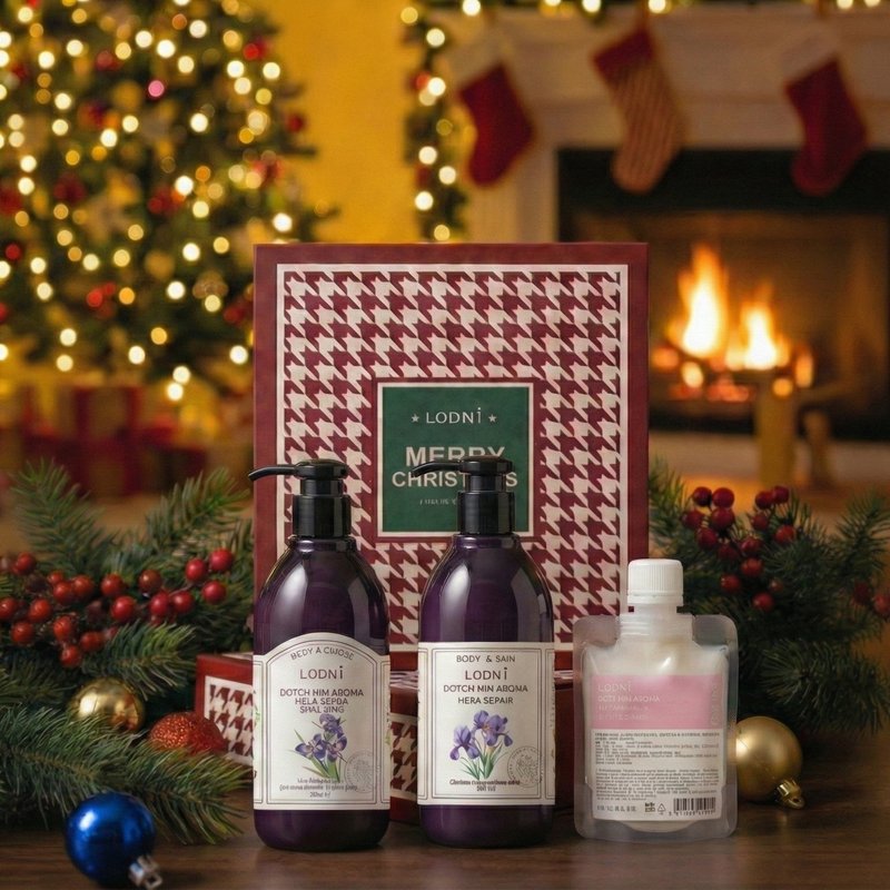 鳶尾花冬日花園禮盒 - 洗頭水 - 塑膠 