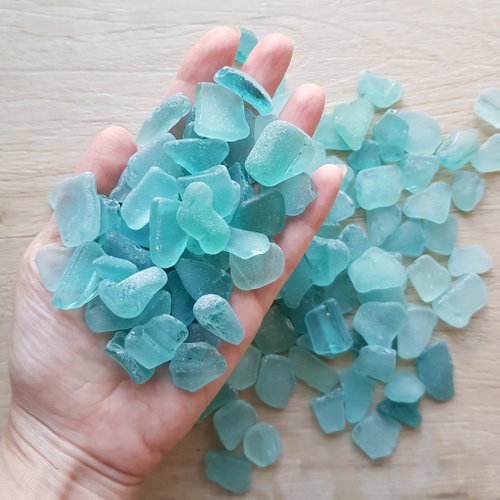 【大きめサイズ/ガラスカバー付】お部屋を浄化する海アート　シーグラス/水晶 大きめサイズ/ガラスカバー付】お部屋を浄化する海アート
