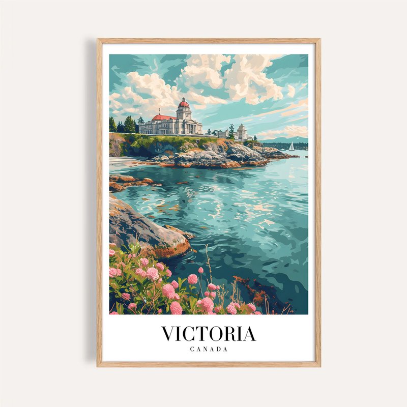 維多利亞海灣 Victoria Coastal / 城市景觀插畫海報 掛畫 - 海報/掛畫/掛布 - 紙 