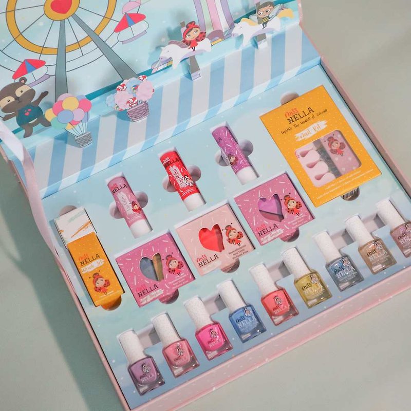 UK 【Miss NELLA】Princess Gift Box - Dreamland 17 Included - Nail Polish & Acrylic Nails - Other Materials Multicolor