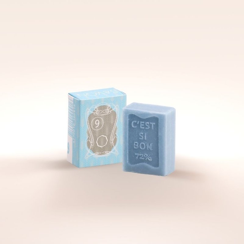 潤澤香氛皂 | No.009 白金漢草地 (S) - 肥皂/手工皂 - 植物．花 藍色