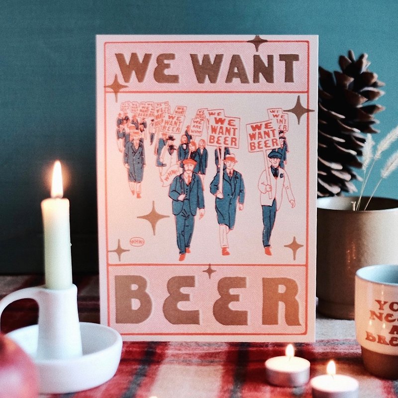 WE WANT BEER! 冬季特別版 A4 海報