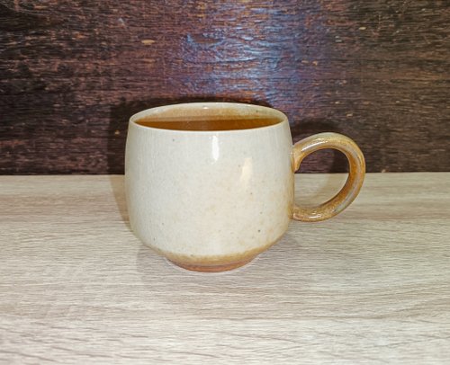 玄工坊 柴燒無釉馬克杯咖啡杯-鶯歌李玟叡