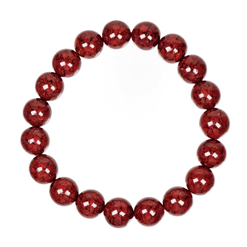 Cinnabar 9.7-10.2mm Bracelet - สร้อยข้อมือ - เครื่องประดับพลอย หลากหลายสี