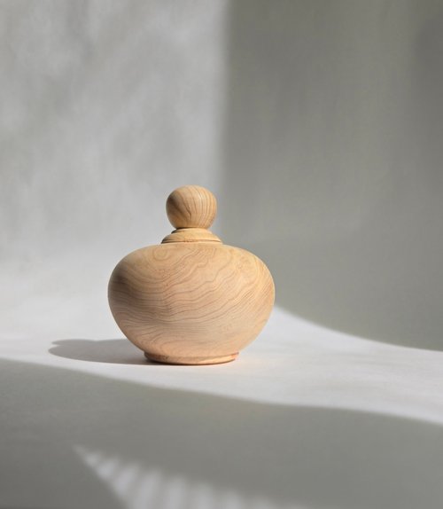 TONCH WOOD 【檜木聚寶盆小品】臺灣檜木 居家/辦公/開運聚財