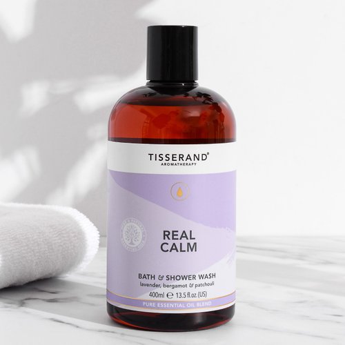 TISSERAND英國滴莎藍德精油 【英國原裝進口】安穩心靜沐浴凝膠 400ML REAL CALM SHOWER WASH