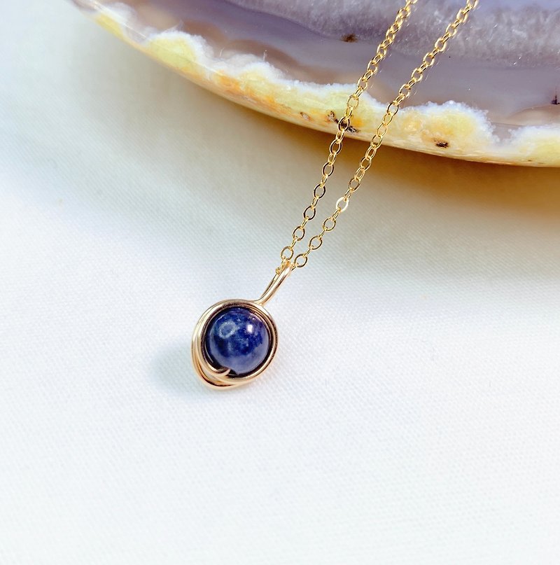 Sapphire Necklace | 14K Gold Filled | 925 Silver | Gemstone | Sep Birthstone - Necklaces - Gemstone Blue