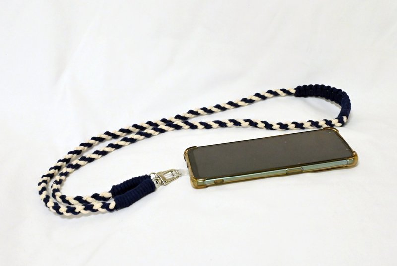 Basic braided mobile phone lanyard (cross-body/chest hanging)/Valentine’s Day gift/customized gift - Lanyards & Straps - Cotton & Hemp 