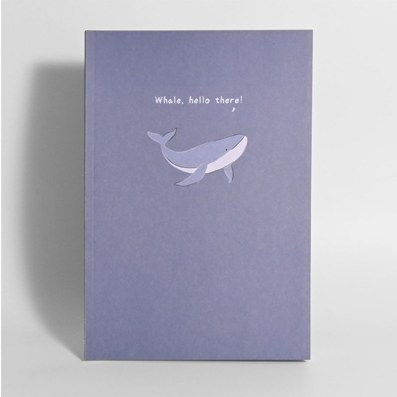動物插畫筆記本 | 藍鯨 Whale, hello there! - 筆記本/手帳 - 紙 