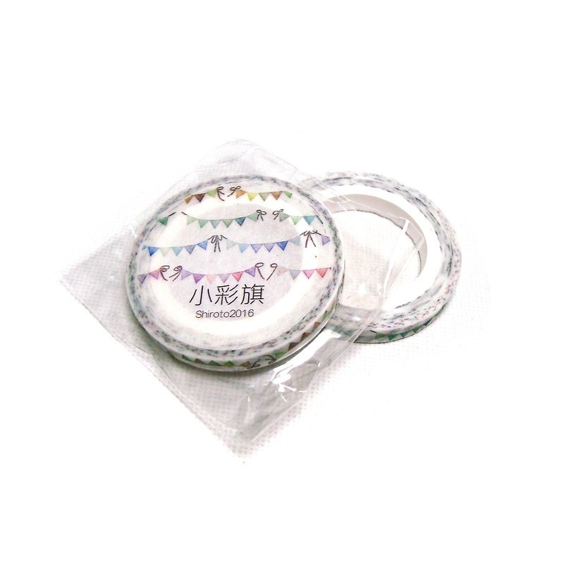 [Slim] small flags of paper tape - Washi Tape - Paper Multicolor