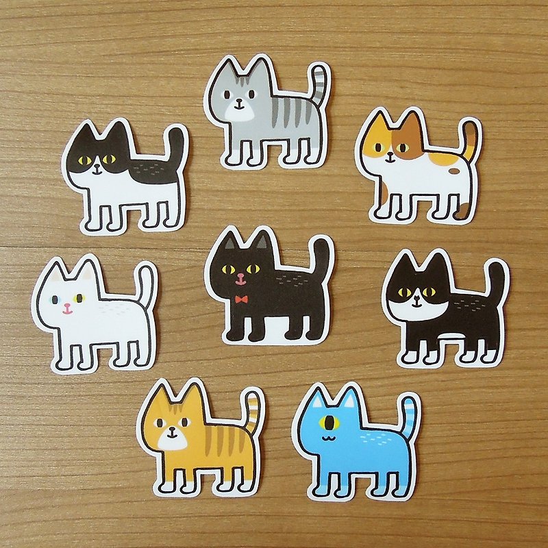 Y planet_cat cat sticker - Stickers - Paper Multicolor