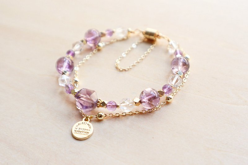 The Story of Lavender|Amethyst Series|Purple Asai|Bracelet|Academic Luck|Strengthen Concentration|Recruiting Talents - Bracelets - Crystal Purple