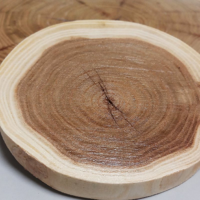Elm wood coaster (Laser Engraving) - Wood, Bamboo & Paper - Wood 