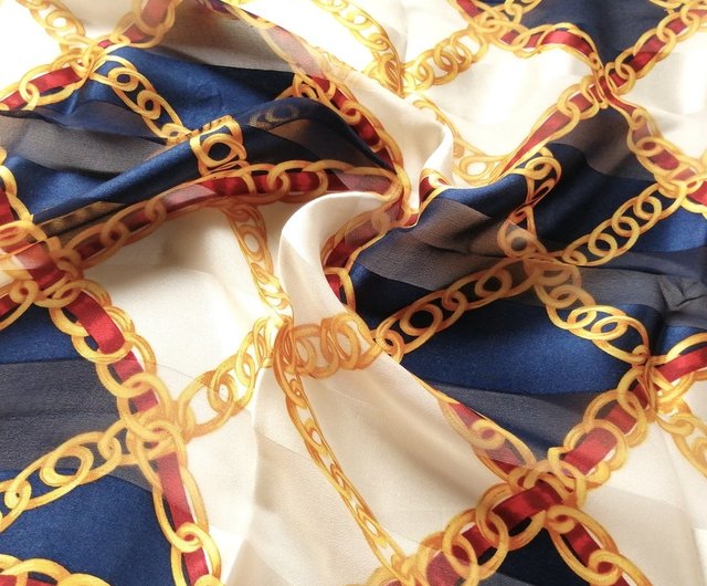 ◆フランス製シルク100%｜希少ロゴ入りヴィンテージスカーフ、パリ、無地 Vintage Lancel Paris ヴィンテージ シルク スカーフ 100