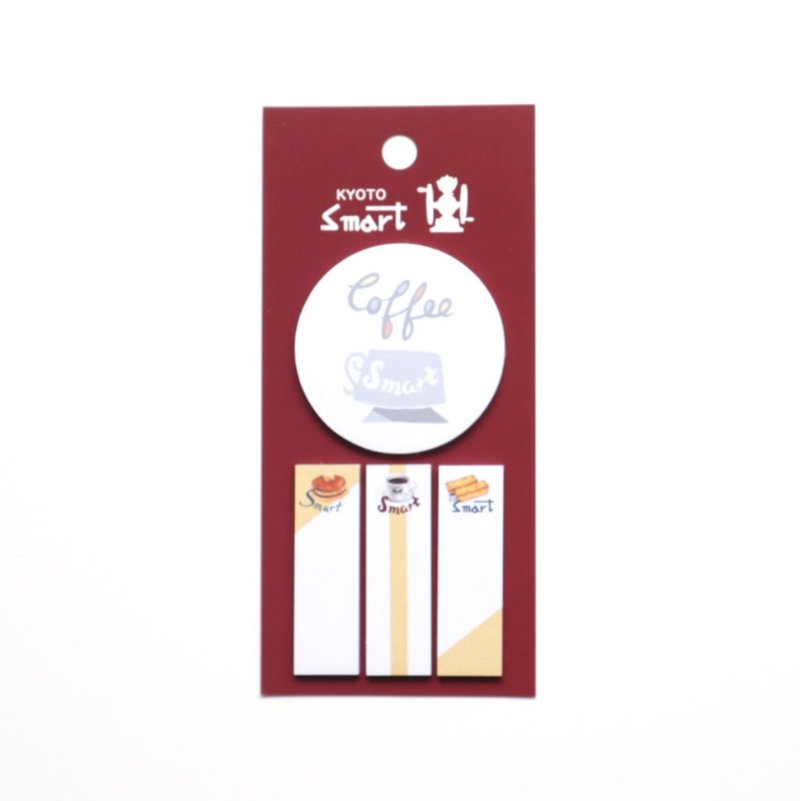 forme. Yume Mill Kyoto Coffee Shop Tour Mini Sticky Notes Smart Coffee Shop - กระดาษโน้ต - กระดาษ 