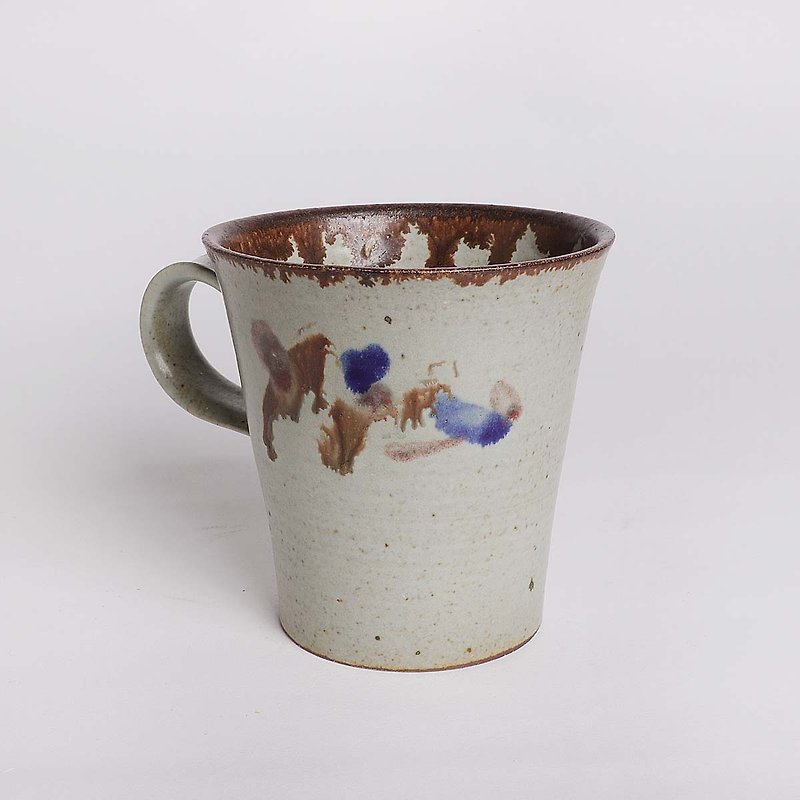 ピジョングレー三色カップ - 急須・ティーカップ - 陶器 グレー