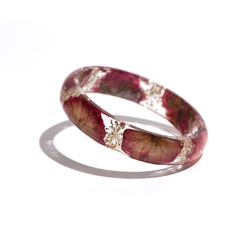 Designer Series [Rose Love] - Cloris Gift Wing Flower Bracelet - Bracelets - Plants & Flowers Red