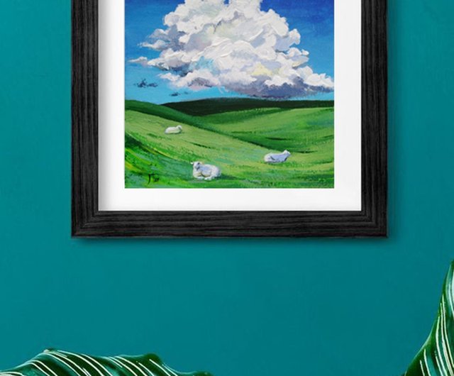 Amazon.co.jp: 昭和レトロ 貴石画 天然石絵画 宝石画 木製