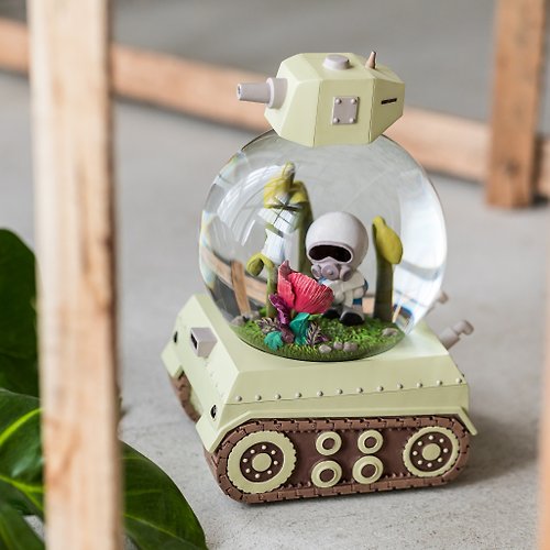 JARLL 讚爾藝術 探險家系列-野外求生 水晶球音樂盒 生日情人聖誕交換禮物 療癒